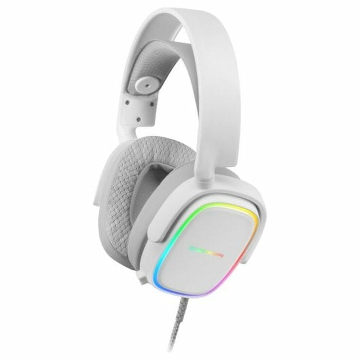 Spelhörlurar med mikrofon Mars Gaming MHAXW RGB Vit